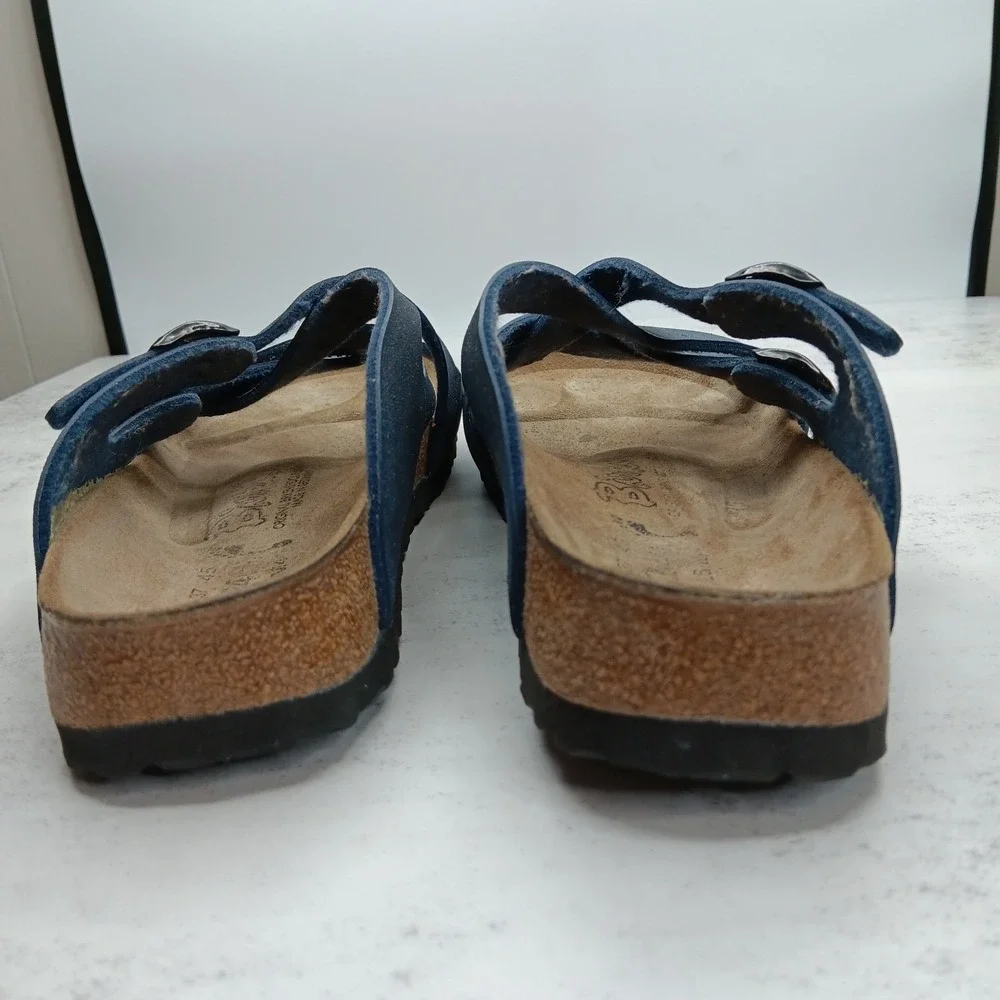 Birkenstock Blue Cross-Strap Sandals - Picture 6 of 10